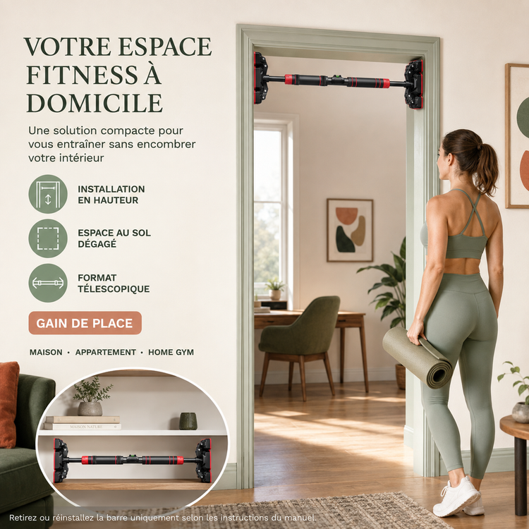 Barre de traction pour encadrement de porte