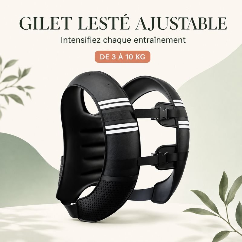Gilet lesté ajustable pour entraînement