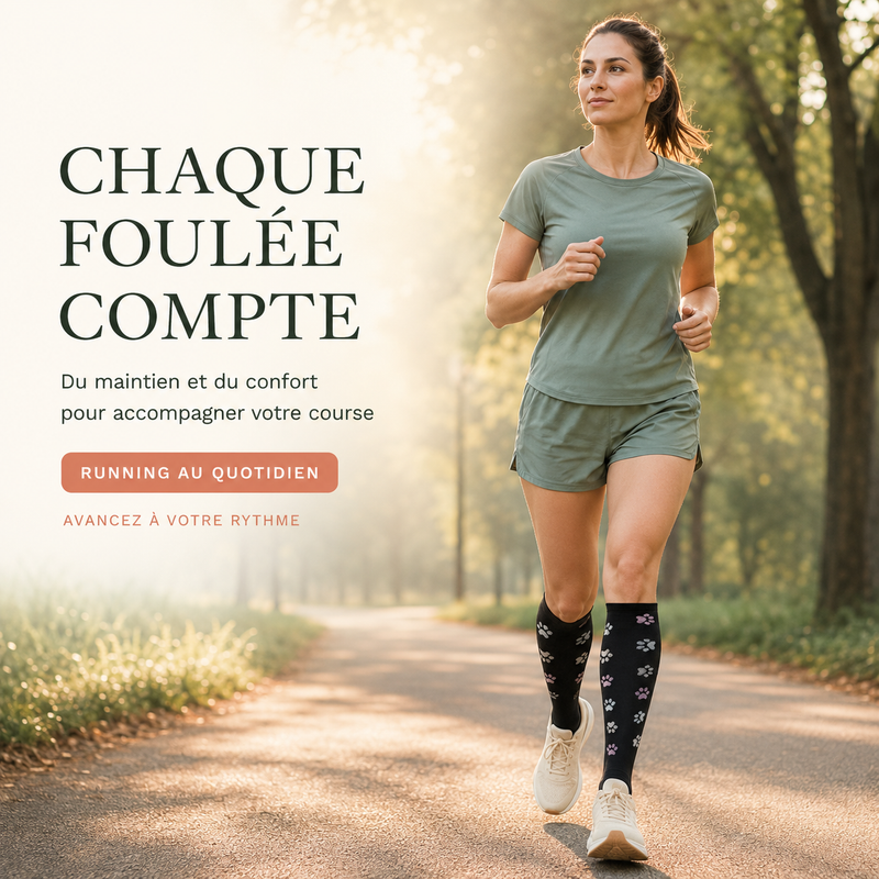 Chaussettes de compression running et fitness