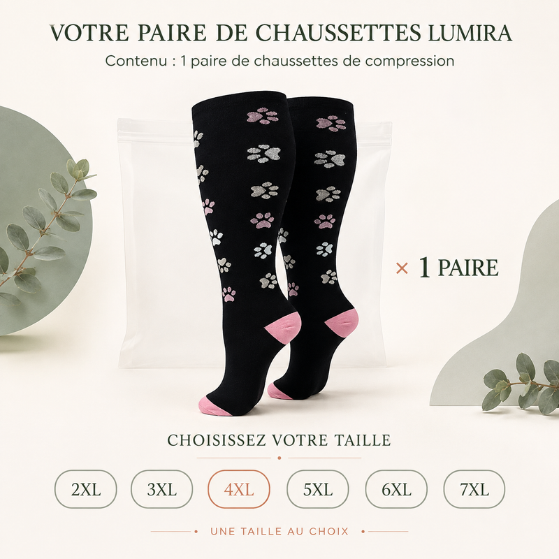 Chaussettes de compression running et fitness