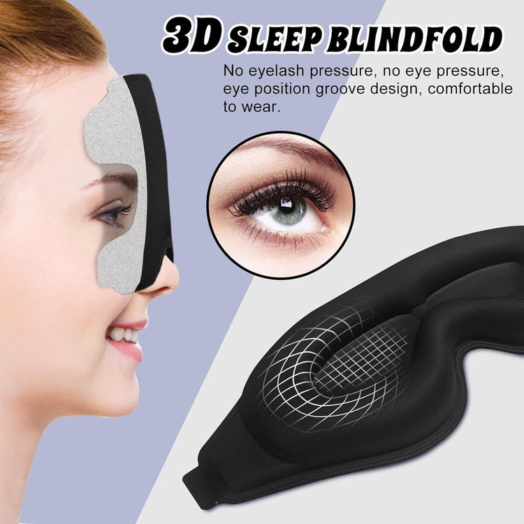 Masque de Nuit 3D sans Pression sur les Yeux