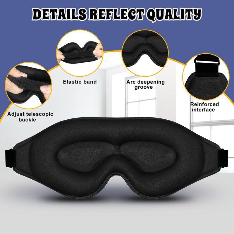 Masque de Nuit 3D sans Pression sur les Yeux
