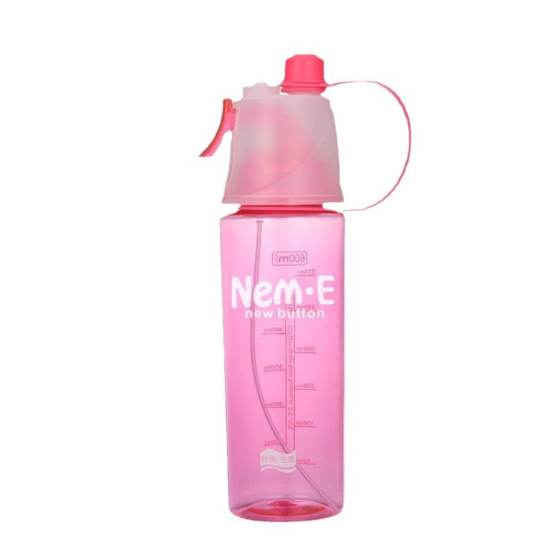 Gourde de sport avec spray rafraîchissant intégré