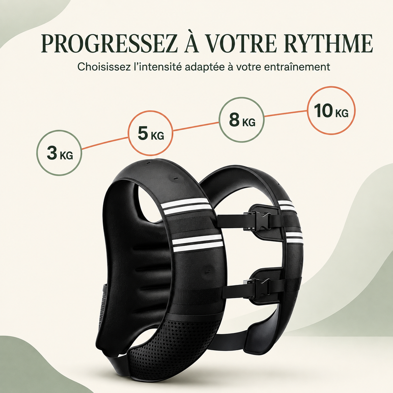 Gilet lesté ajustable pour entraînement