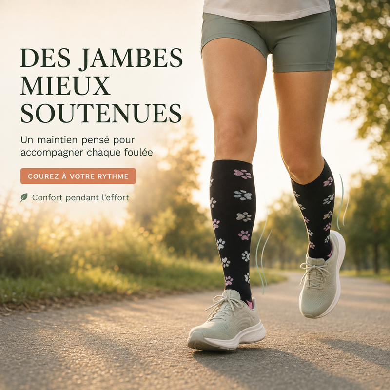 Chaussettes de compression running et fitness
