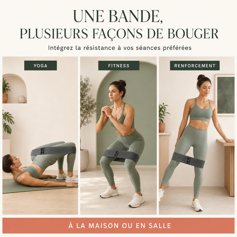 Bande de résistance fitness polyvalente