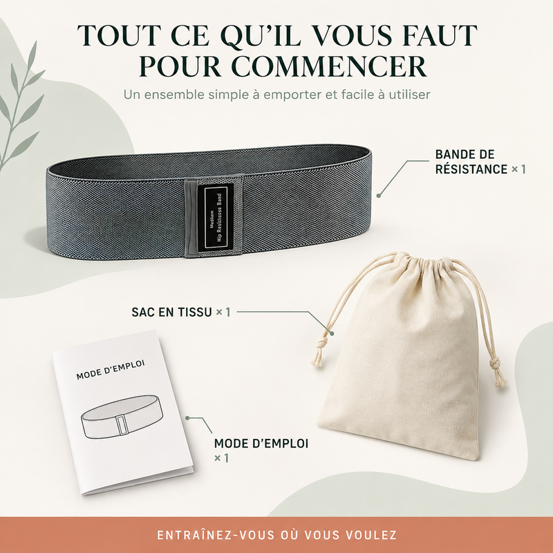 Bande de résistance fitness polyvalente