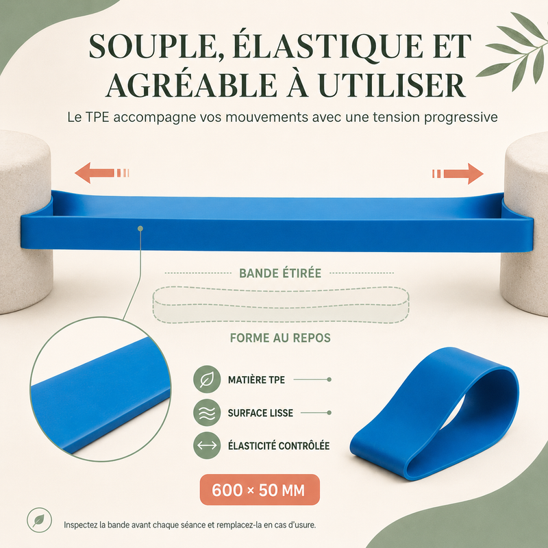 Set de bandes élastiques fitness et yoga
