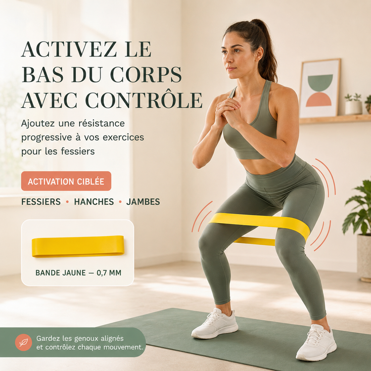 Set de bandes élastiques fitness et yoga